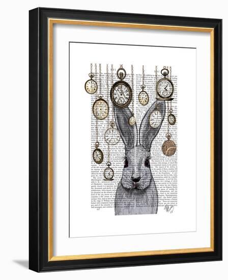 Rabbit Time-Fab Funky-Framed Premium Giclee Print