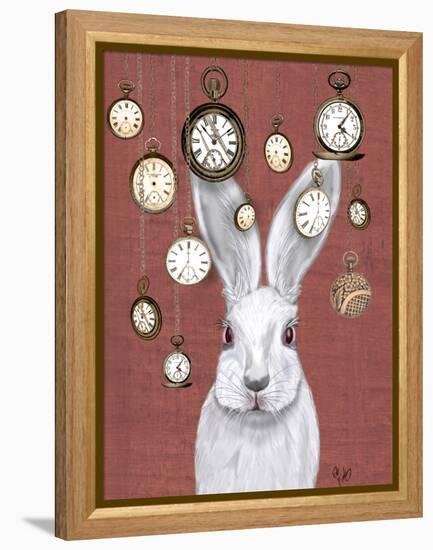 Rabbit Time-Fab Funky-Framed Stretched Canvas