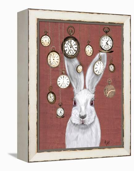 Rabbit Time-Fab Funky-Framed Stretched Canvas