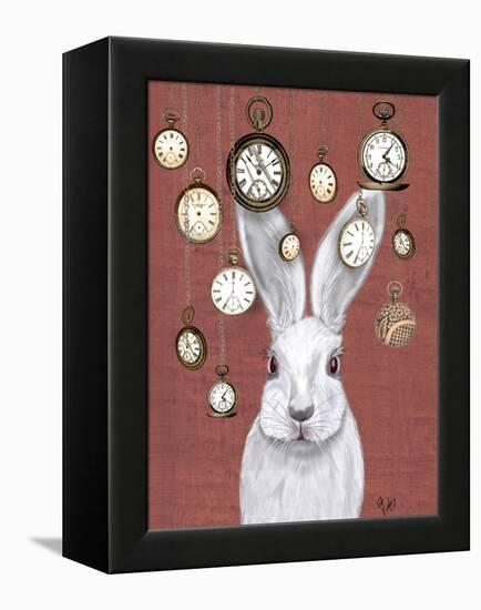 Rabbit Time-Fab Funky-Framed Stretched Canvas