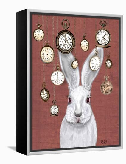 Rabbit Time-Fab Funky-Framed Stretched Canvas