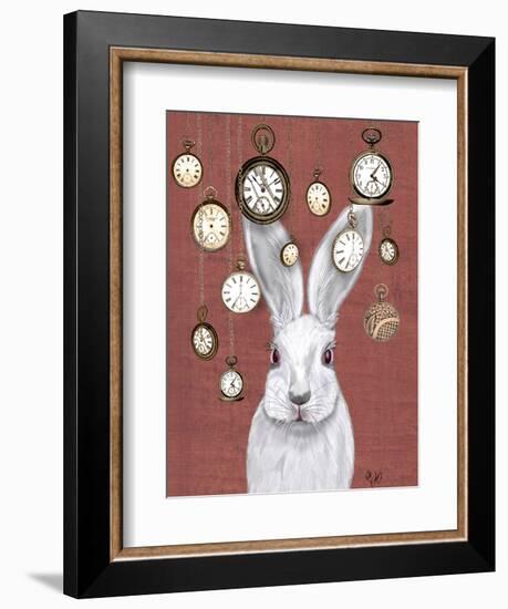 Rabbit Time-Fab Funky-Framed Art Print