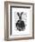 Rabbit Victorian Gent-Fab Funky-Framed Art Print