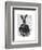 Rabbit Victorian Gent-Fab Funky-Framed Art Print