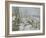 Rabbit Warren at Pontoise, Snow, 1879-Camille Pissarro-Framed Giclee Print