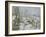 Rabbit Warren at Pontoise, Snow, 1879-Camille Pissarro-Framed Giclee Print