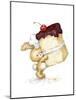 Rabbit with Cake-MAKIKO-Mounted Giclee Print
