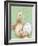 Rabbit with Easter Egg-MAKIKO-Framed Giclee Print