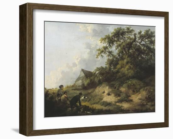 Rabbiting-George Morland-Framed Giclee Print