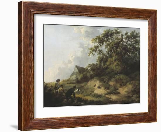 Rabbiting-George Morland-Framed Giclee Print