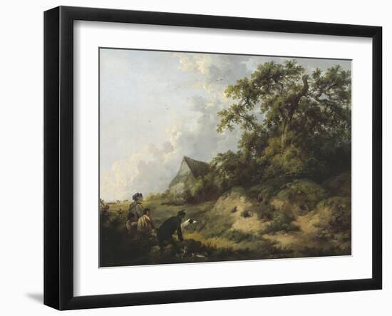 Rabbiting-George Morland-Framed Giclee Print