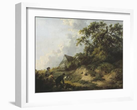 Rabbiting-George Morland-Framed Giclee Print