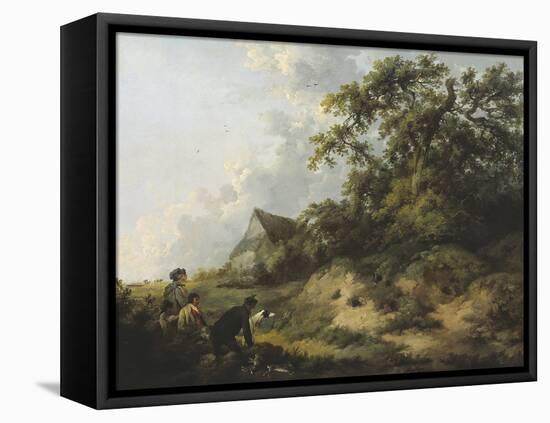 Rabbiting-George Morland-Framed Premier Image Canvas