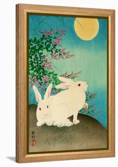 Rabbits and the Moon-Koson Ohara-Framed Premier Image Canvas