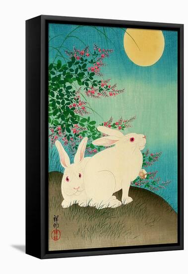 Rabbits and the Moon-Koson Ohara-Framed Premier Image Canvas