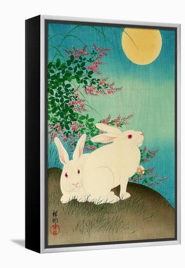 Rabbits and the Moon-Koson Ohara-Framed Premier Image Canvas