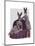 Rabbits in Purple-Fab Funky-Mounted Art Print