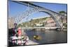 Rabelos boat on Douro River, Serra do Pilar Monastery, Ponte Dom Luis I Bridge, UNESCO World Herita-Markus Lange-Mounted Photographic Print