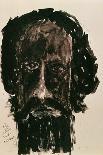 Head of a Woman-Rabindranath Tagore-Mounted Giclee Print