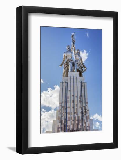 Rabochiy i Kolkhoznitsa (Worker and Kolkhoz Woman), VDNKh, Moscow, Russia-Ian Trower-Framed Photographic Print