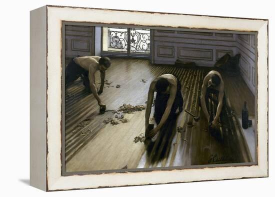 Raboteurs de parquets-Gustave Caillebotte-Framed Premier Image Canvas