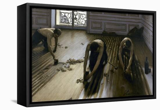 Raboteurs de parquets-Gustave Caillebotte-Framed Premier Image Canvas