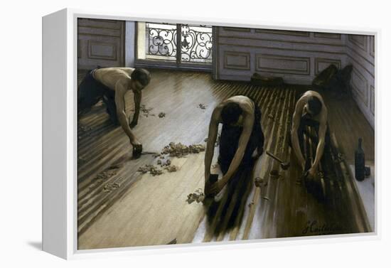 Raboteurs de parquets-Gustave Caillebotte-Framed Premier Image Canvas