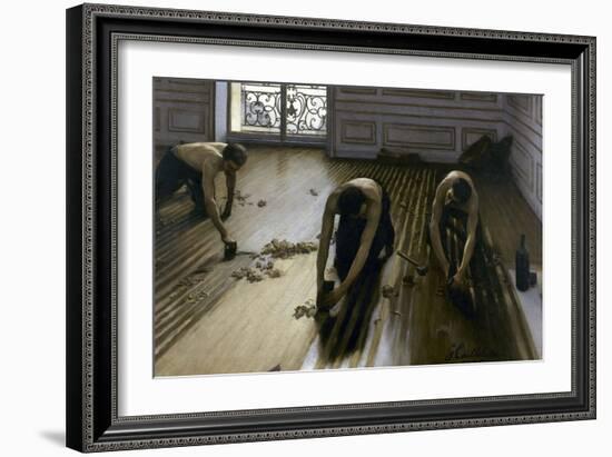 Raboteurs de parquets-Gustave Caillebotte-Framed Giclee Print