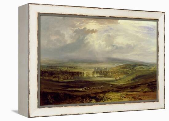 Raby Castle, the Seat of the Earl of Darlington, 1817 (Oil on Canvas)-Joseph Mallord William Turner-Framed Premier Image Canvas