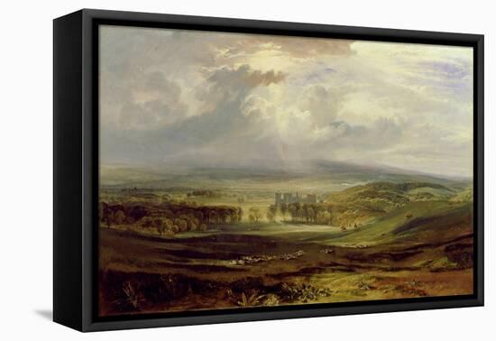 Raby Castle, the Seat of the Earl of Darlington, 1817 (Oil on Canvas)-Joseph Mallord William Turner-Framed Premier Image Canvas