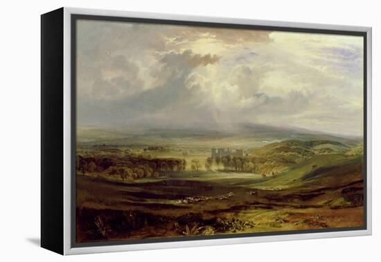 Raby Castle, the Seat of the Earl of Darlington, 1817 (Oil on Canvas)-Joseph Mallord William Turner-Framed Premier Image Canvas