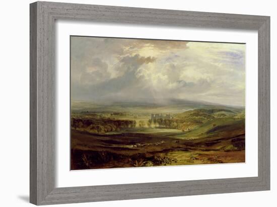 Raby Castle, the Seat of the Earl of Darlington, 1817 (Oil on Canvas)-Joseph Mallord William Turner-Framed Giclee Print