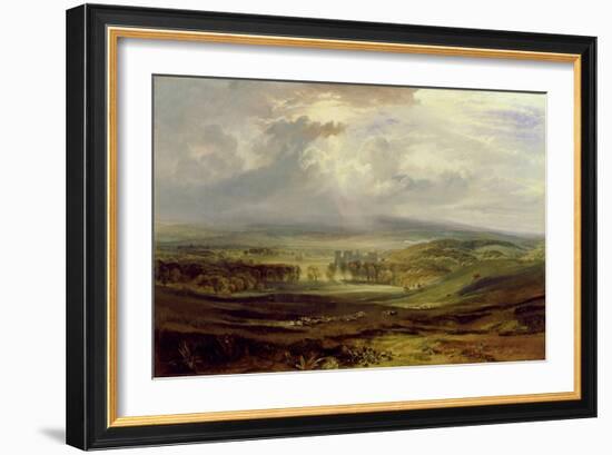 Raby Castle, the Seat of the Earl of Darlington, 1817 (Oil on Canvas)-Joseph Mallord William Turner-Framed Giclee Print