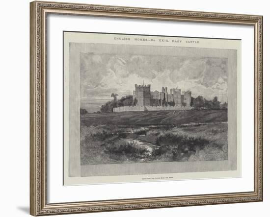 Raby Castle, View from the Fields Near the Road-Charles Auguste Loye-Framed Giclee Print