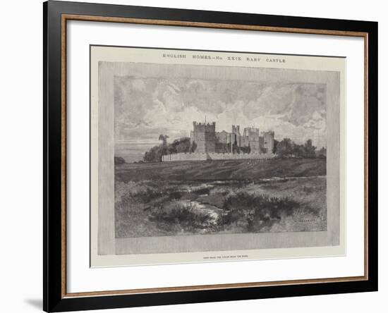 Raby Castle, View from the Fields Near the Road-Charles Auguste Loye-Framed Giclee Print