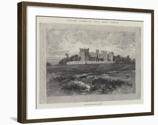 Raby Castle, View from the Fields Near the Road-Charles Auguste Loye-Framed Giclee Print