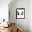 Raccoon Hugs-Clara Wells-Framed Art Print displayed on a wall