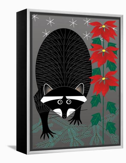 Raccoon Xmas-Marie Sansone-Framed Premier Image Canvas