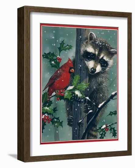 Raccoon-William Vanderdasson-Framed Giclee Print