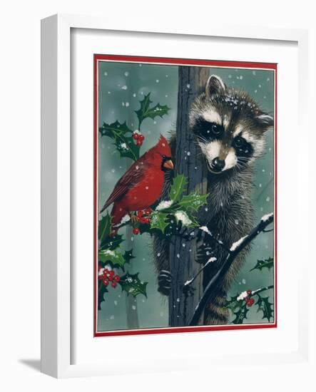 Raccoon-William Vanderdasson-Framed Giclee Print