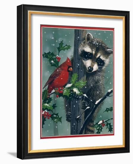 Raccoon-William Vanderdasson-Framed Giclee Print