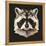 Raccoon-Lora Kroll-Framed Stretched Canvas