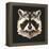 Raccoon-Lora Kroll-Framed Stretched Canvas