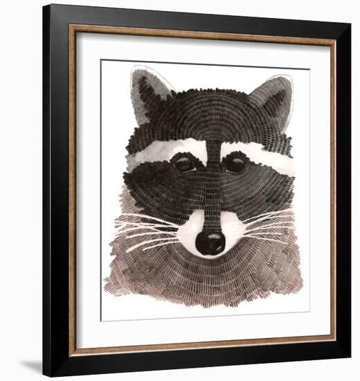 Raccoon-Jeannine Saylor-Framed Art Print