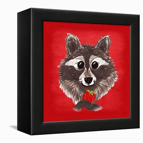 Raccoon-Bella Dos Santos-Framed Stretched Canvas