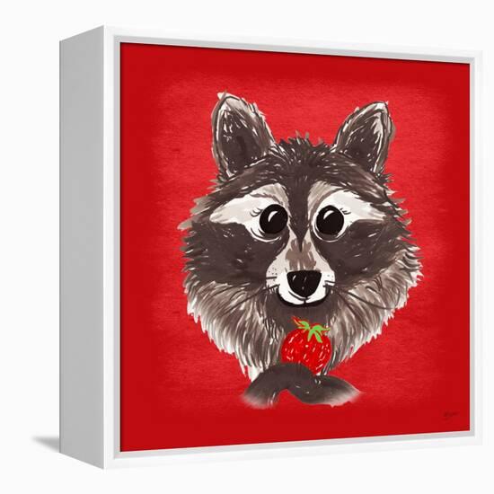 Raccoon-Bella Dos Santos-Framed Stretched Canvas