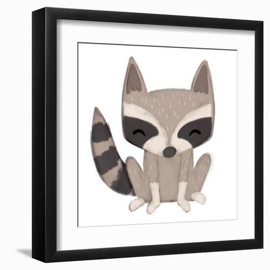 Raccoon-Josefina-Framed Art Print