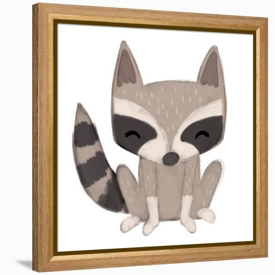 Raccoon-Josefina-Framed Stretched Canvas