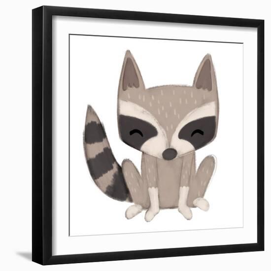 Raccoon-Josefina-Framed Art Print