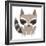 Raccoon-Josefina-Framed Art Print